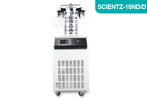 宁波新芝实验型加热式钟罩冻干机Scientz-18ND/D压盖多歧管型