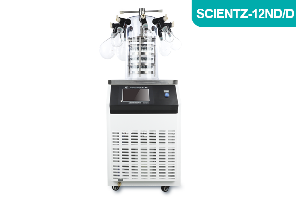 宁波新芝实验型加热式钟罩冻干机Scientz-12ND/D压盖多歧管型